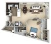 Standford Kensington Place 1 bedroom 1 bath furnished floor plan apartment in Woodbridge VA Standford Kensington Place 1 bedroom 1 bath furnished floor plan apartment in Woodbridge VA at Kensington Place, Woodbridge, Virginia